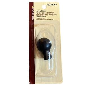 New Unopened Portfolio Lamp Finial - Aged Bronze Finish #0338758